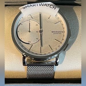 Skagen Hagen Connected Mesh Hybrid Smart Watch with White Dial (Model: SKT1100)